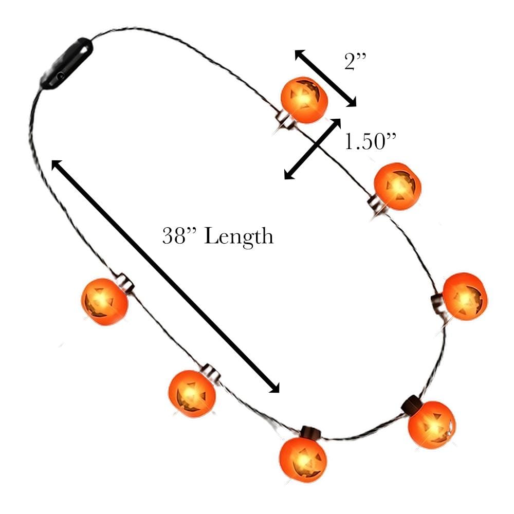 Light Up Huge Pumpkin String Charms Necklace All Products Light Up Huge Pumpkin String Charms Necklace All Products 2