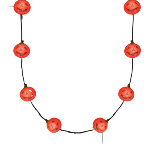 Light Up Small Pumpkin String Charms Necklace All Products