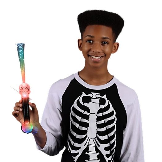 Flashing Fiber Optic Skull Wand with Prism Ball All Products Flashing Fiber Optic Skull Wand with Prism Ball All Products