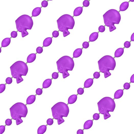 Football Helmet Bead Necklaces Non Metallic Purple Pack of 12 All Products