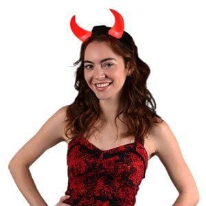 Large Light Up Devil Horns Red Large Light Up Devil Horns Red