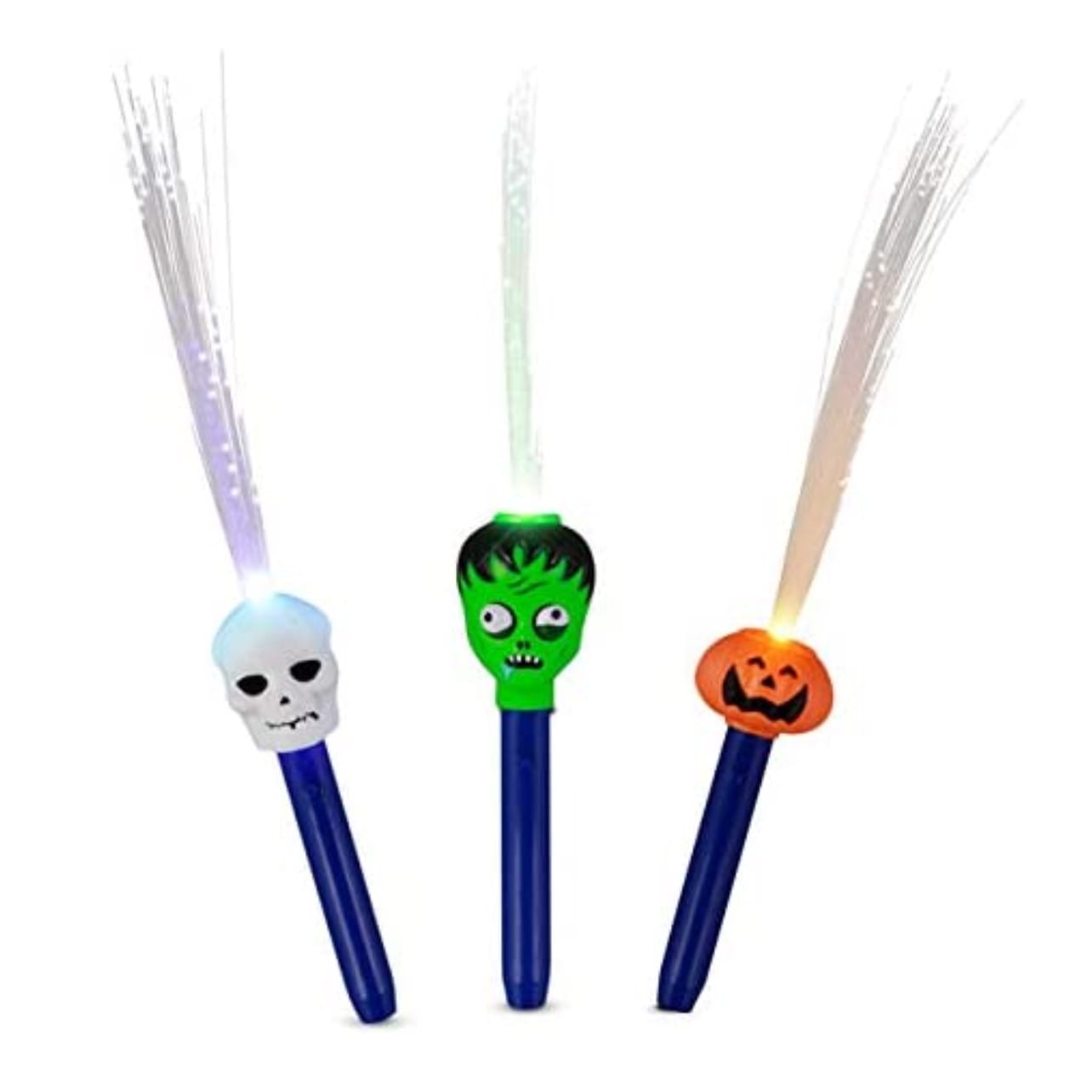Pack of 12 Assorted Fiber Optic Halloween Wands All Products Pack of 12 Assorted Fiber Optic Halloween Wands All Products 2