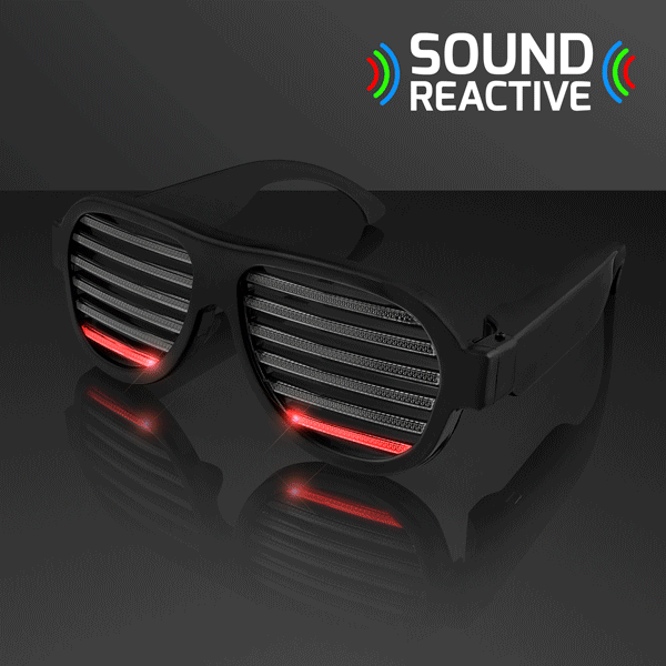 Equalizer LED Rave Slot Sound Reactive Sunglasses USB Rechargeable All Products Equalizer LED Rave Slot Sound Reactive Sunglasses USB Rechargeable All Products 3