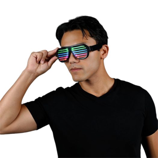Equalizer LED Rave Slot Sound Reactive Sunglasses USB Rechargeable All Products Equalizer LED Rave Slot Sound Reactive Sunglasses USB Rechargeable All Products