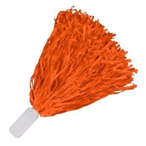 Non Light Up Short Handle Cheer Pom poms Orange Non Light Up Short Handle Cheer Pom poms Orange
