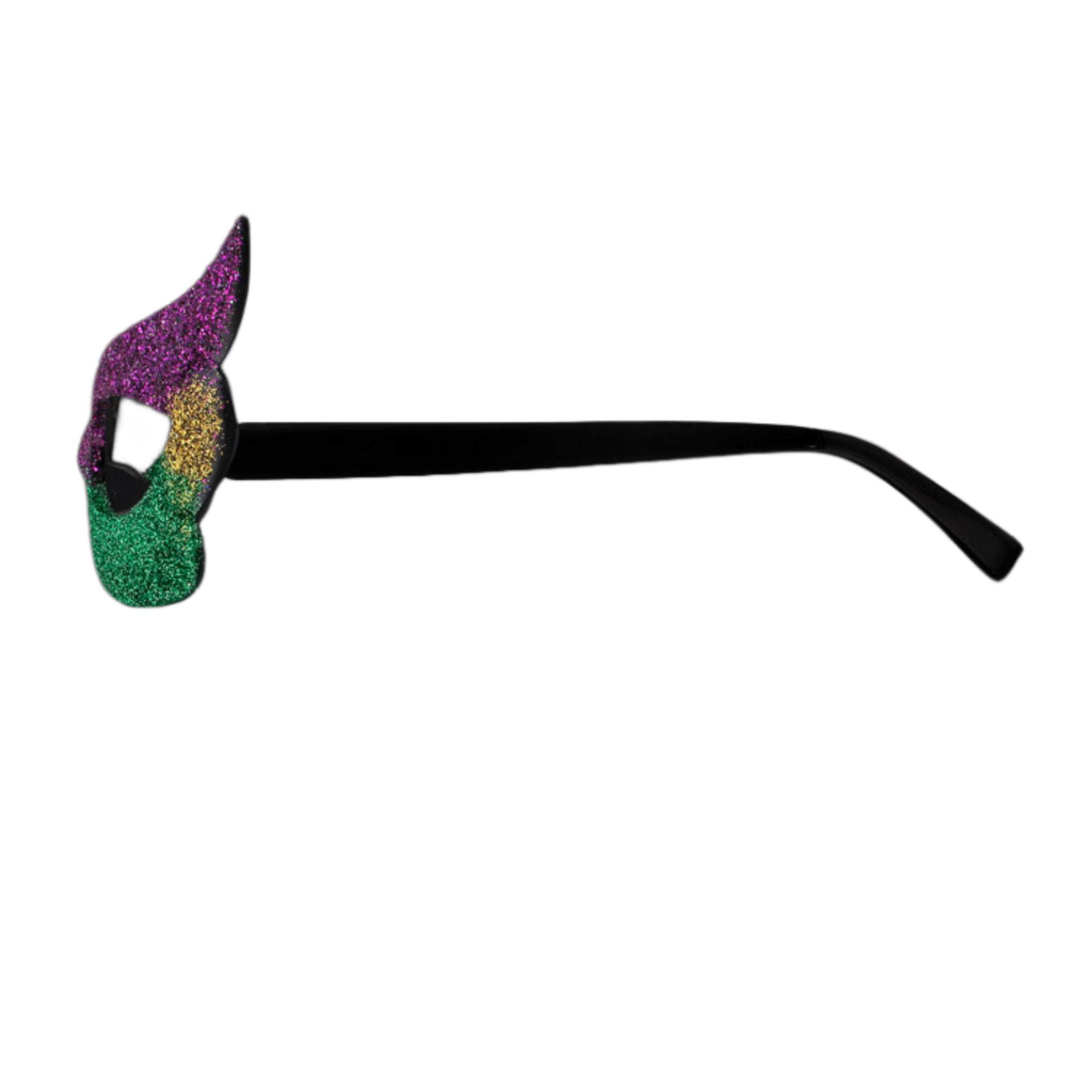 Sparkling Glitter Eyeglasses Mask for Mardi Gras New Orleans All Products Sparkling Glitter Eyeglasses Mask for Mardi Gras New Orleans All Products 5