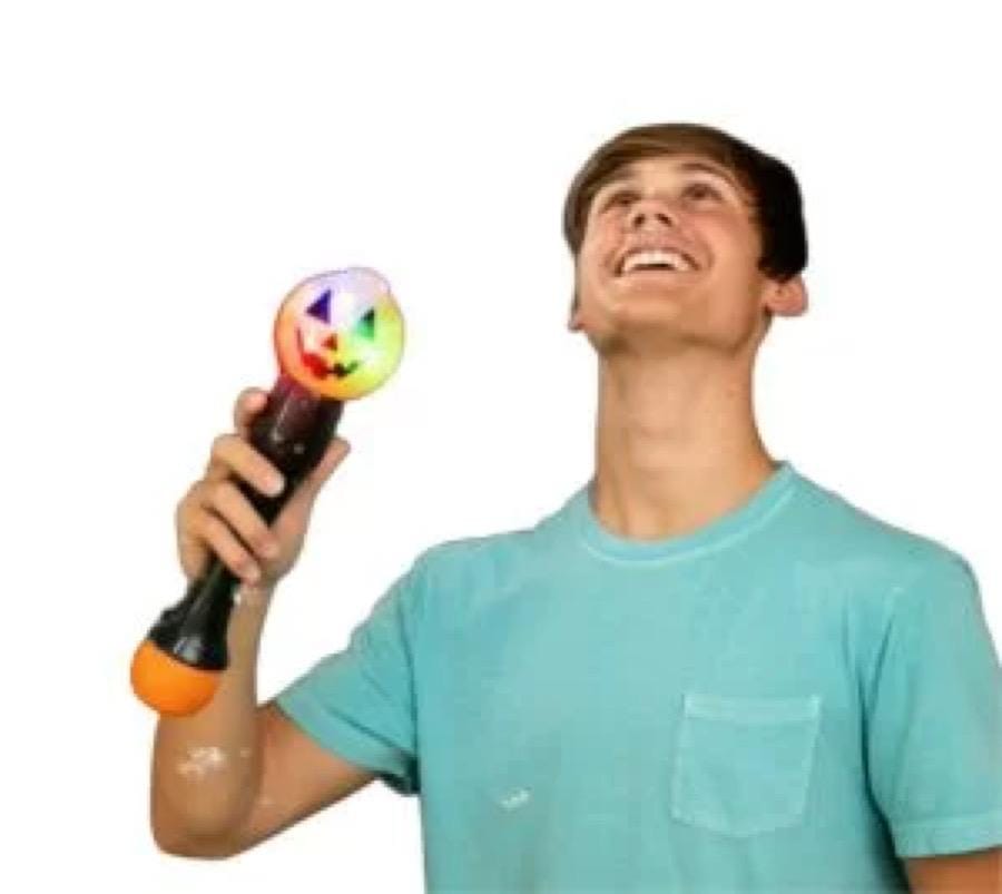 15 Inch Light Up Jack-O-Lantern Pumpkin Bubble Wand for Halloween Bubble Solution Included All Products 15 Inch Light Up Jack-O-Lantern Pumpkin Bubble Wand for Halloween Bubble Solution Included All Products