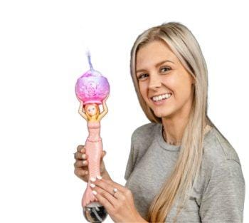 14 Inches Light Up Mermaid Bubble Wand Bubble Solution Included All Products