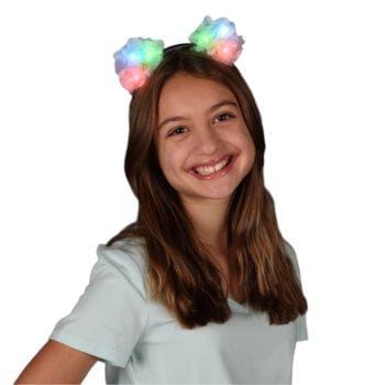 Color Changing White Flower Ears Headband All Products Color Changing White Flower Ears Headband All Products