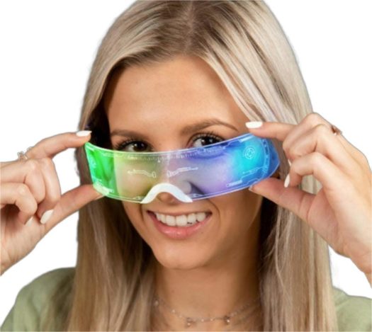 Light Up Futuristic Luminous Visor Glasses All Products 3