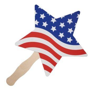 Star Shaped Unlit Patriotic Paper Board Hand Fan All Products Star Shaped Unlit Patriotic Paper Board Hand Fan All Products