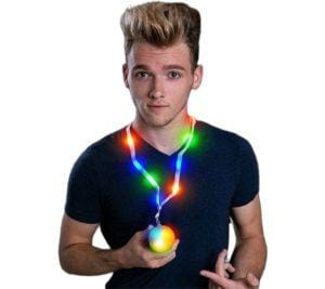 Light up Lanyard Flashing Basketball Charm Necklace Light up Lanyard Flashing Basketball Charm Necklace