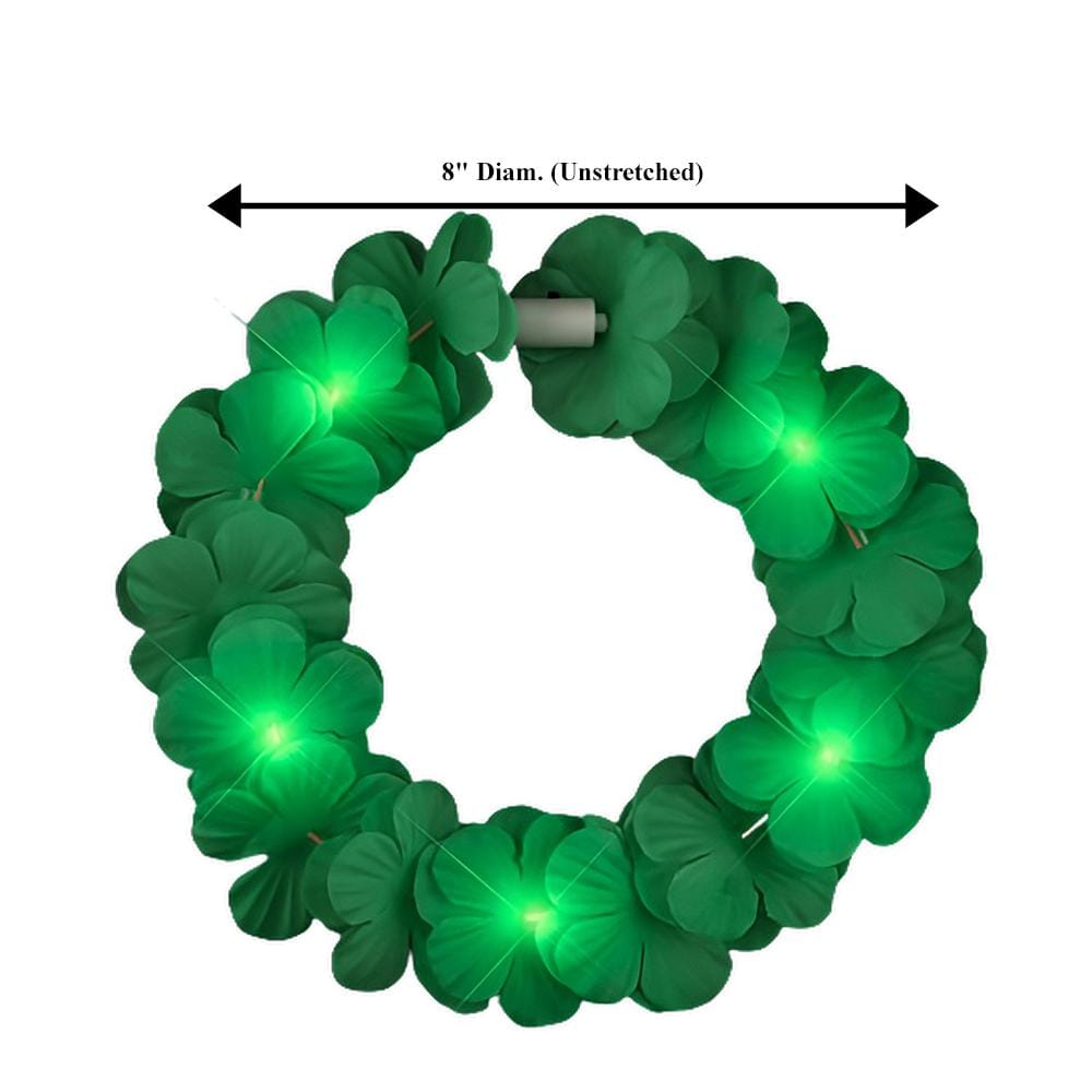 Island Girl Tropical Flower Crown Lei Headband Green for Mardi Gras All Products Island Girl Tropical Flower Crown Lei Headband Green for Mardi Gras All Products 4