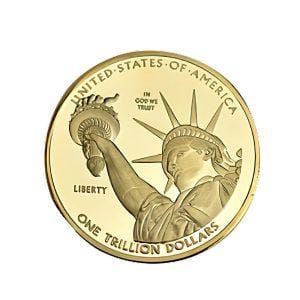One Trillion Dollar Statue of Liberty Tribute Gold Plated Coin 24K Gold and Silver Plated Replica Bills One Trillion Dollar Statue of Liberty Tribute Gold Plated Coin 24K Gold and Silver Plated Replica Bills