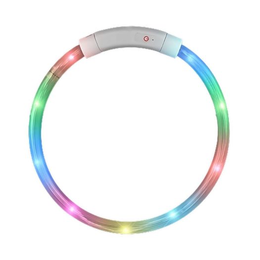 Flashing Dog Collar Multicolor Light DIY Tube Necklace All Products 3