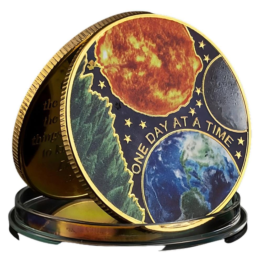 Serenity Prayer One Day at A Time Jesus Gold Plated Coin All Products Serenity Prayer One Day at A Time Jesus Gold Plated Coin All Products 3