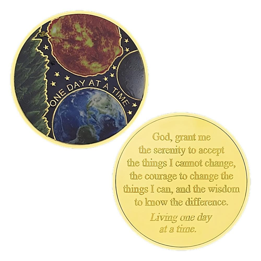 Serenity Prayer One Day at A Time Jesus Gold Plated Coin All Products Serenity Prayer One Day at A Time Jesus Gold Plated Coin All Products 4