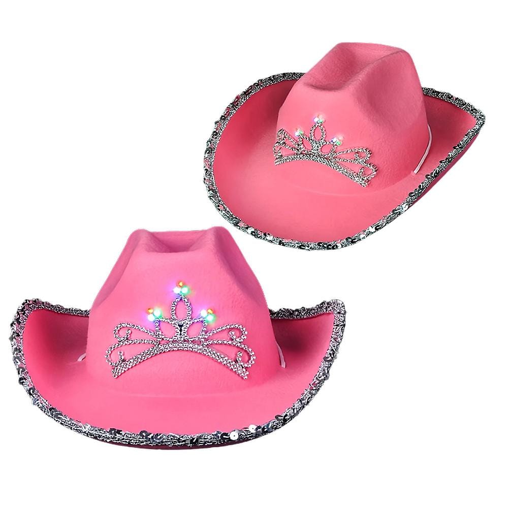 Child Size LED Pink Western Hat Pack of 24 All Products Child Size LED Pink Western Hat Pack of 24 All Products 3