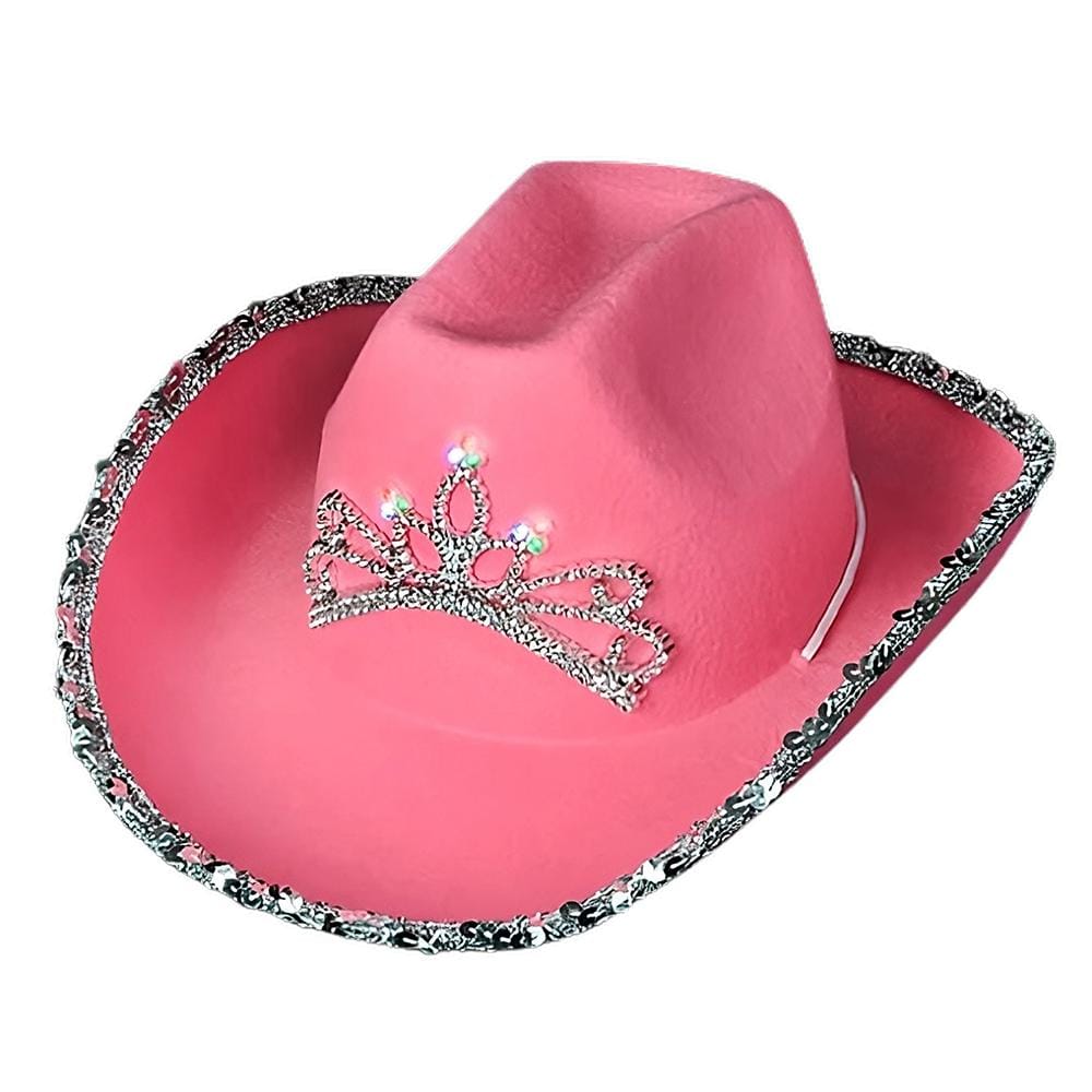 Child Size LED Pink Western Hat Pack of 24 All Products Child Size LED Pink Western Hat Pack of 24 All Products 2