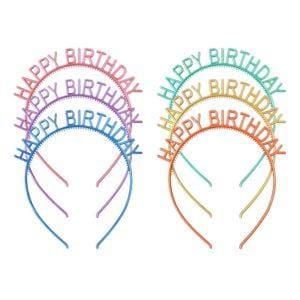 Unlit Happy Birthday Rainbow Headbands Pack of 6 Unlit Happy Birthday Rainbow Headbands Pack of 6