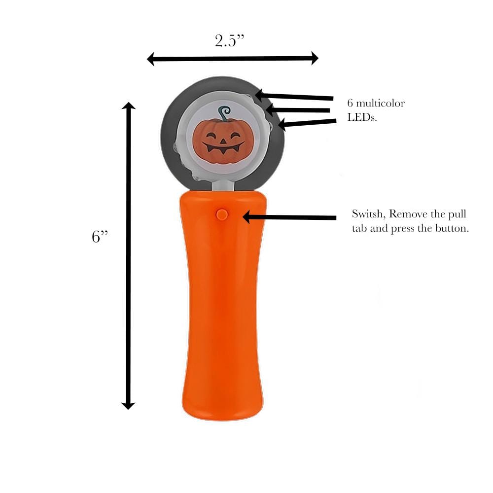Light Up Mini Super Spinning Pumpkin Multicolor Wand All Products Light Up Mini Super Spinning Pumpkin Multicolor Wand All Products 3