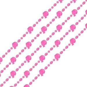 Football Helmet Bead Necklaces Pastel Pink Pack of 12 Football Helmet Bead Necklaces Pastel Pink Pack of 12
