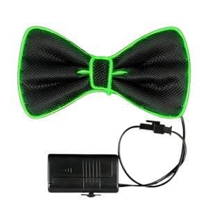 EL Wire Green Bow Tie St Patricks Day Night Parties EL Wire Green Bow Tie St Patricks Day Night Parties