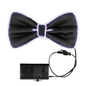 EL Wire White Bow Tie Night Parties EL Wire White Bow Tie Night Parties