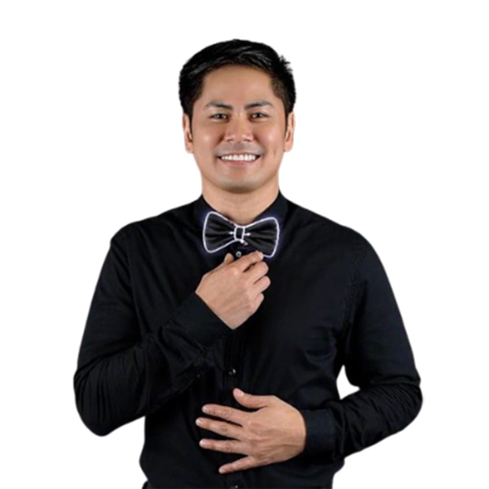 EL Wire White Bow Tie Night Parties All Products EL Wire White Bow Tie Night Parties All Products 5