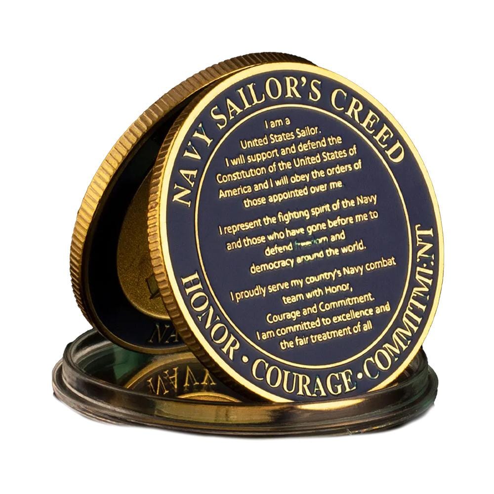Navy Sailors Creed Challenge Commemorative United States Gold Plated Coin All Products Navy Sailors Creed Challenge Commemorative United States Gold Plated Coin All Products 4