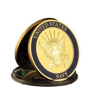 Navy Sailors Creed Challenge Commemorative United States Gold Plated Coin