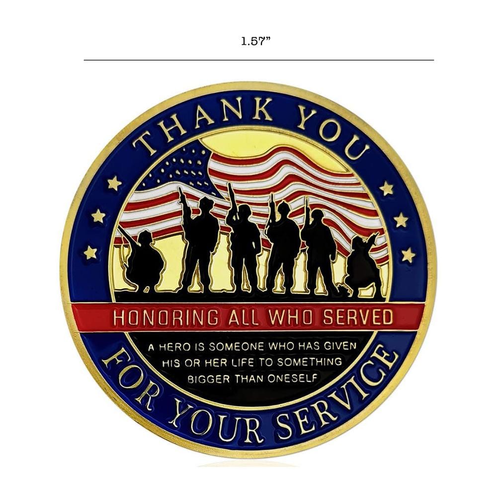Thank you for Your Service Honor the Veterans Gold Plated Appreciation Coin All Products Thank you for Your Service Honor the Veterans Gold Plated Appreciation Coin All Products 3