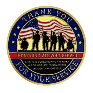 Thank you for Your Service Honor Military Veterans Appreciation Patriotic Challenge Coins Thank you for Your Service Honor Military Veterans Appreciation Patriotic Challenge Coins
