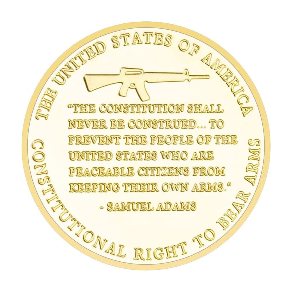 USA The Second Amendment Military Guns Gold Plated Challenge Coin All Products USA The Second Amendment Military Guns Gold Plated Challenge Coin All Products 4