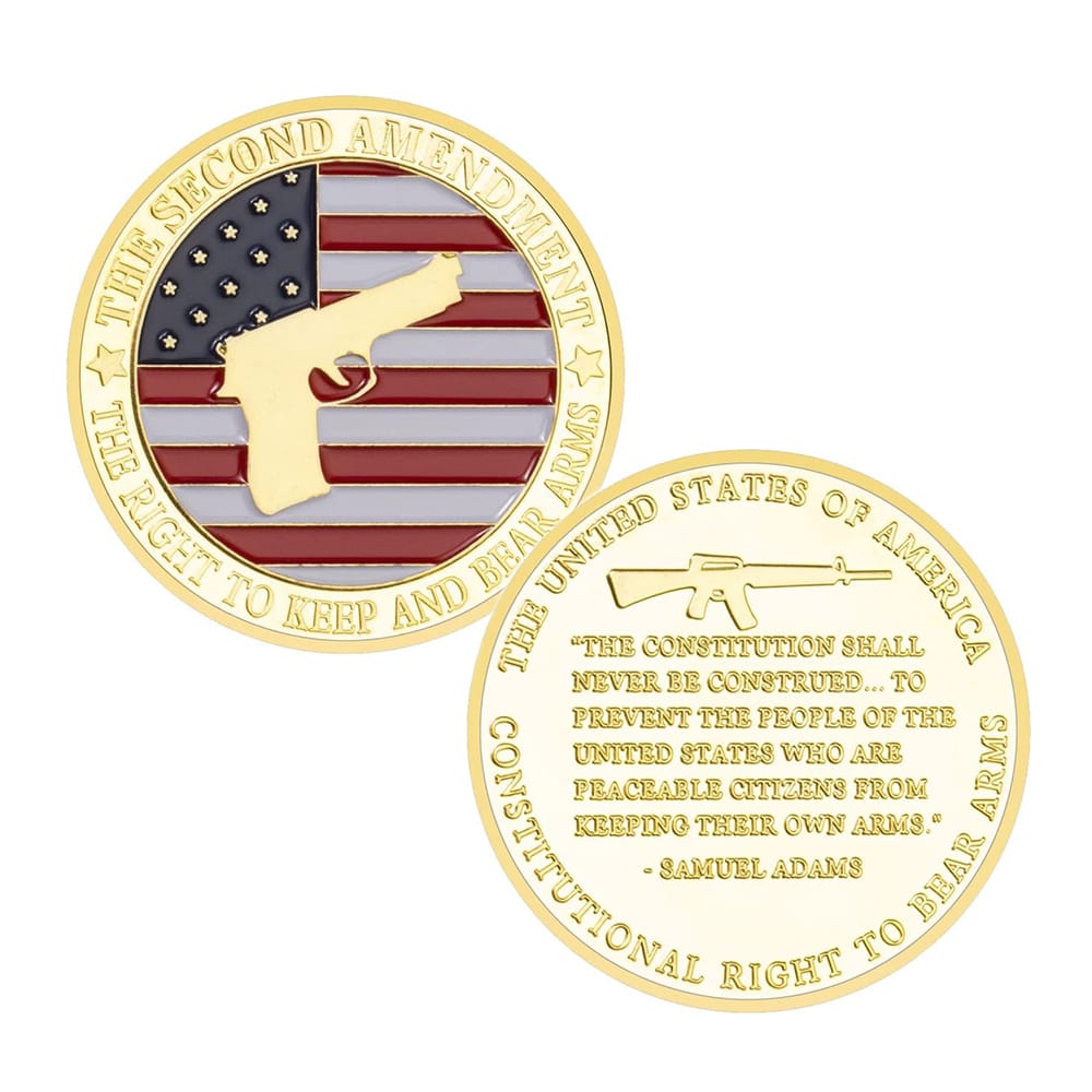 USA The Second Amendment Military Guns Gold Plated Challenge Coin All Products USA The Second Amendment Military Guns Gold Plated Challenge Coin All Products 5