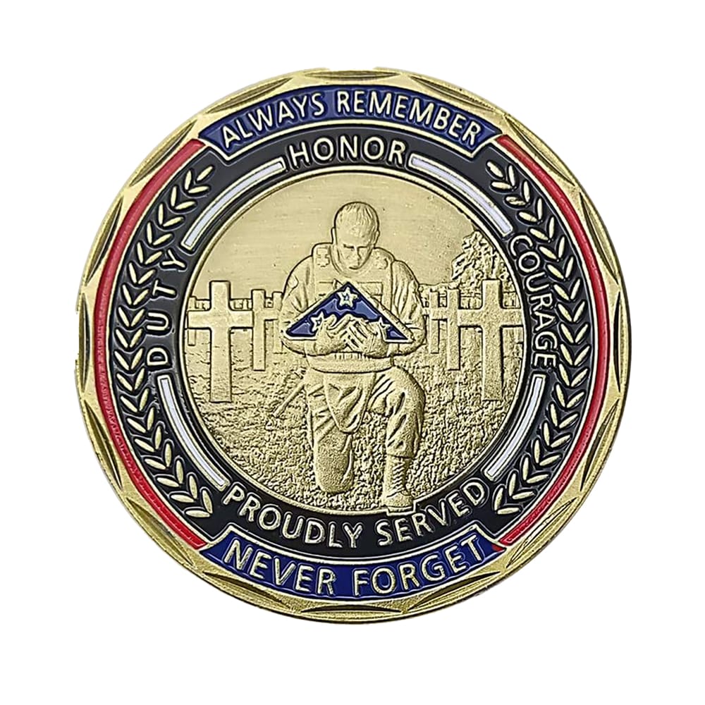We Stand for the Flag We Kneel for the Fallen Commemorative Veteran Tribute Gold Plated Coin All Products We Stand for the Flag We Kneel for the Fallen Commemorative Veteran Tribute Gold Plated Coin All Products 3