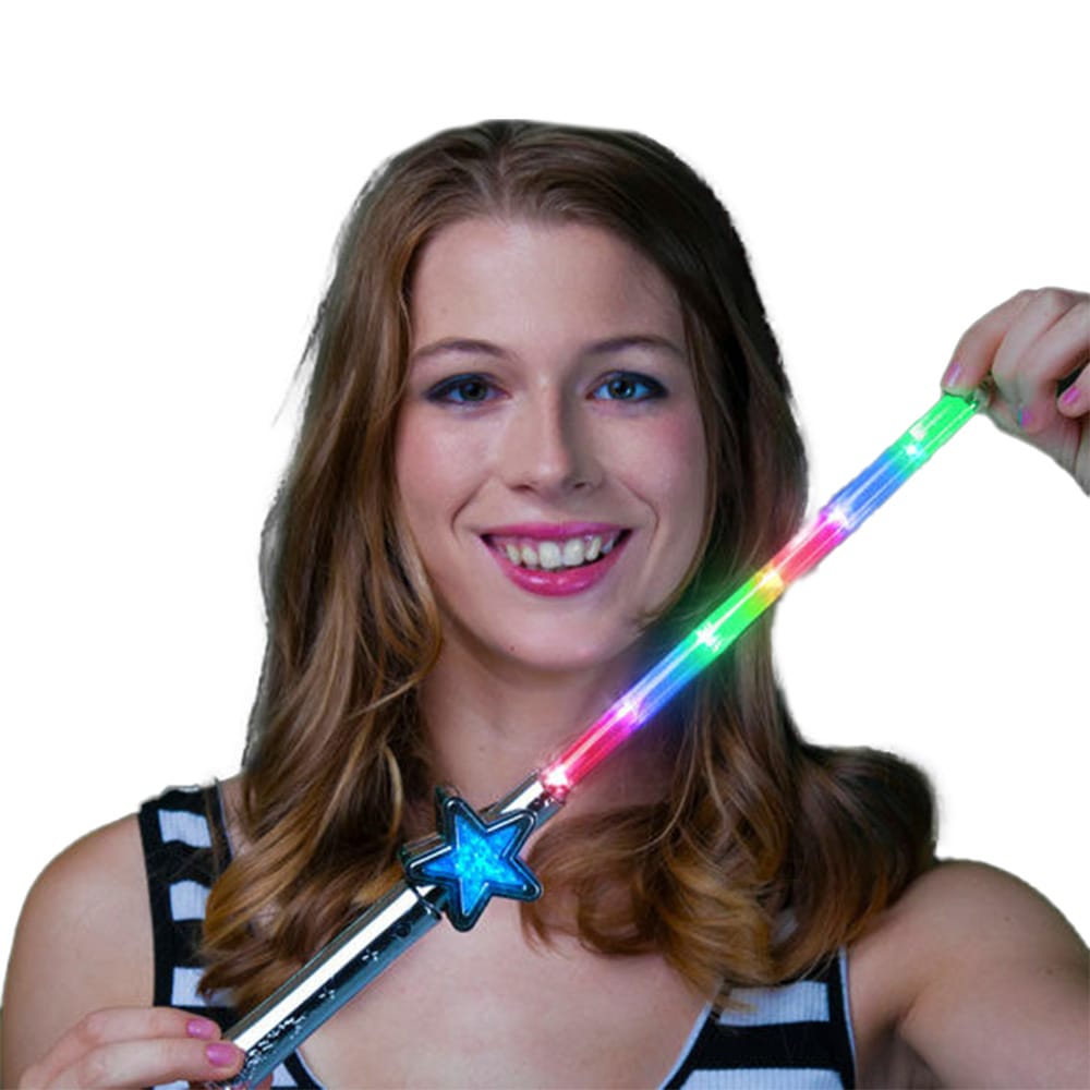 Light Up Blue Star Wand 2 Inch Glow Sticks Light Up Blue Star Wand 2 Inch Glow Sticks