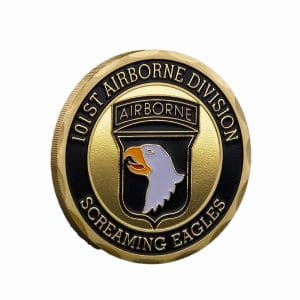101st Airborne Division Screaming Eagles US Military Commemorative Gold Coin 101st Airborne Division Screaming Eagles US Military Commemorative Gold Coin