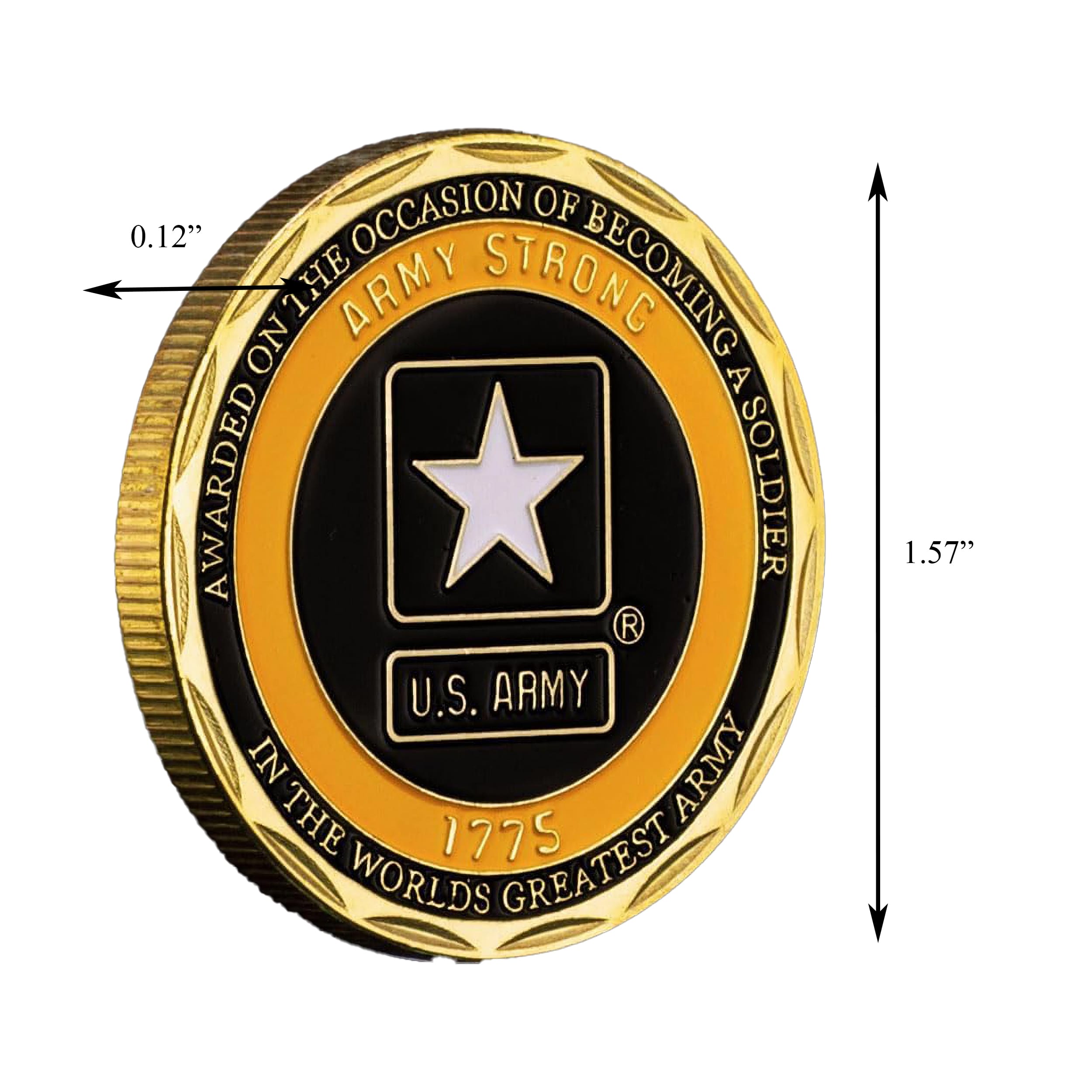 US Army Military Honor Medal Commemorative Gold Plated Coin All Products US Army Military Honor Medal Commemorative Gold Plated Coin All Products 3