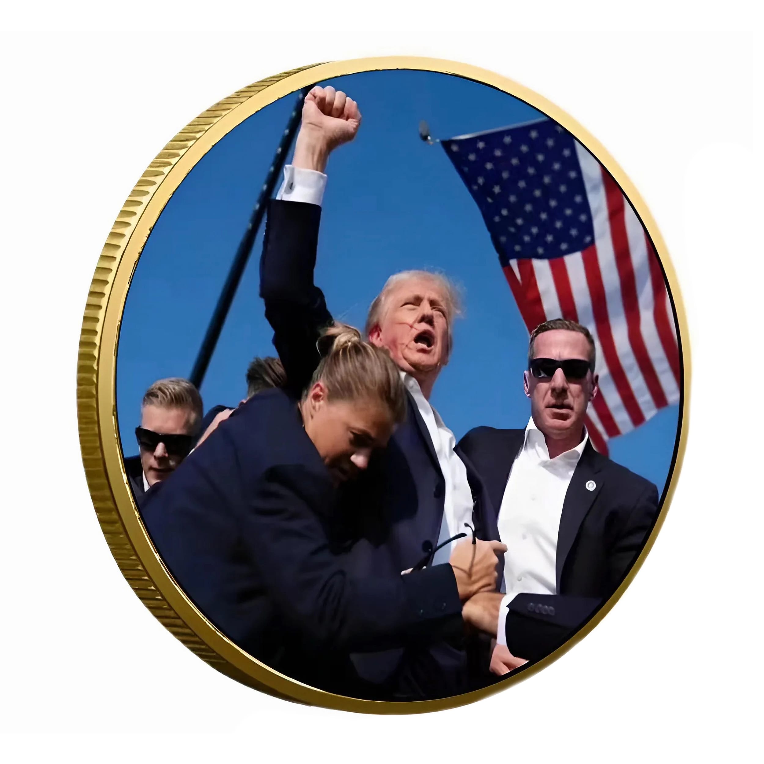 Fight for Freedom 47th President Donald Trump Rally Commemorative Gold Plated Coin All Products Fight for Freedom 47th President Donald Trump Rally Commemorative Gold Plated Coin All Products