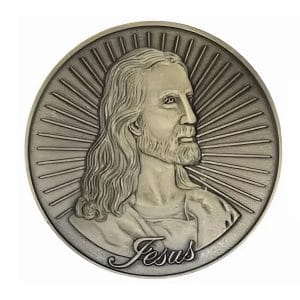 Jesus God is Love Commemorative Christian Bronze Coin Jesus God is Love Commemorative Christian Bronze Coin