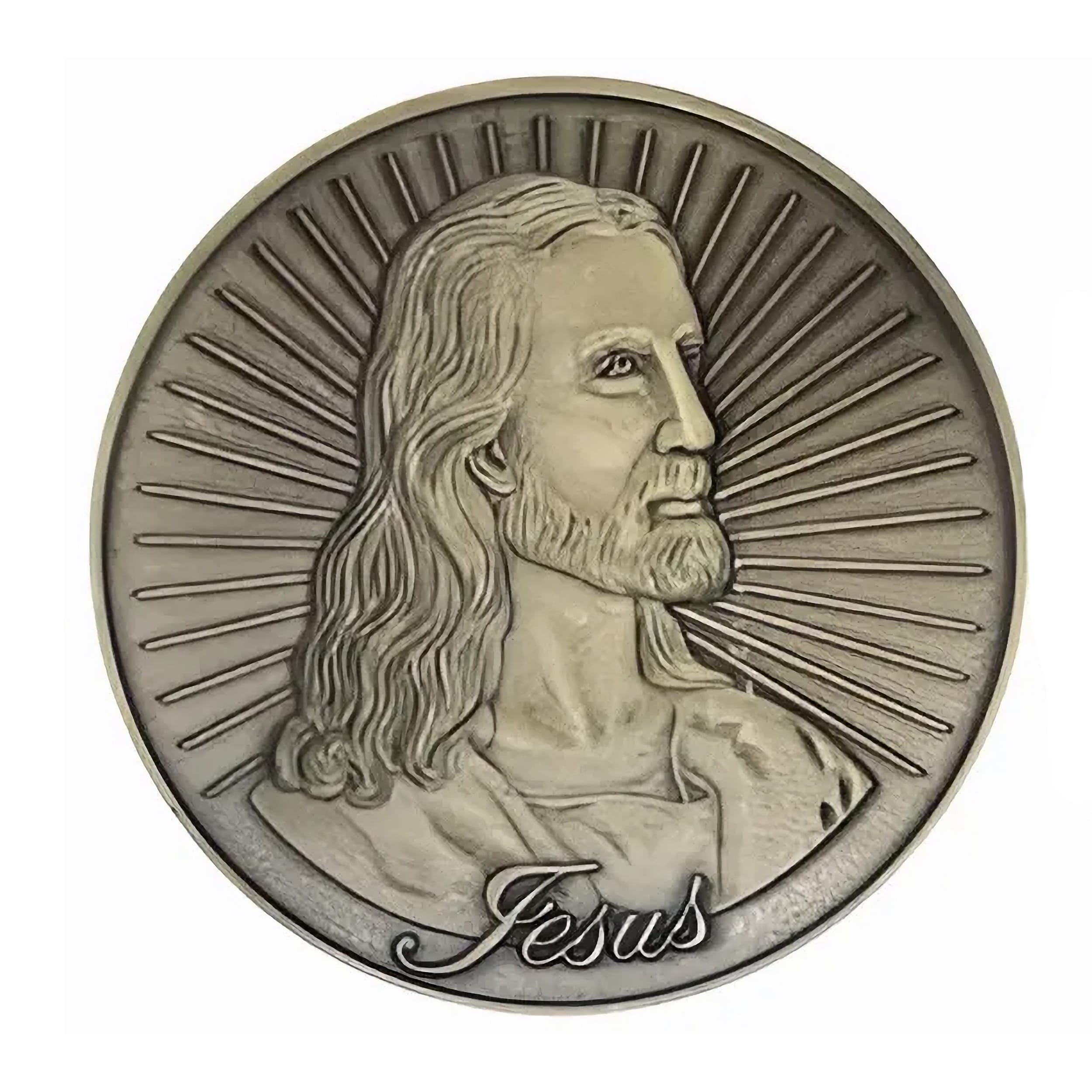 Jesus God is Love Commemorative Christian Bronze Coin All Products Jesus God is Love Commemorative Christian Bronze Coin All Products