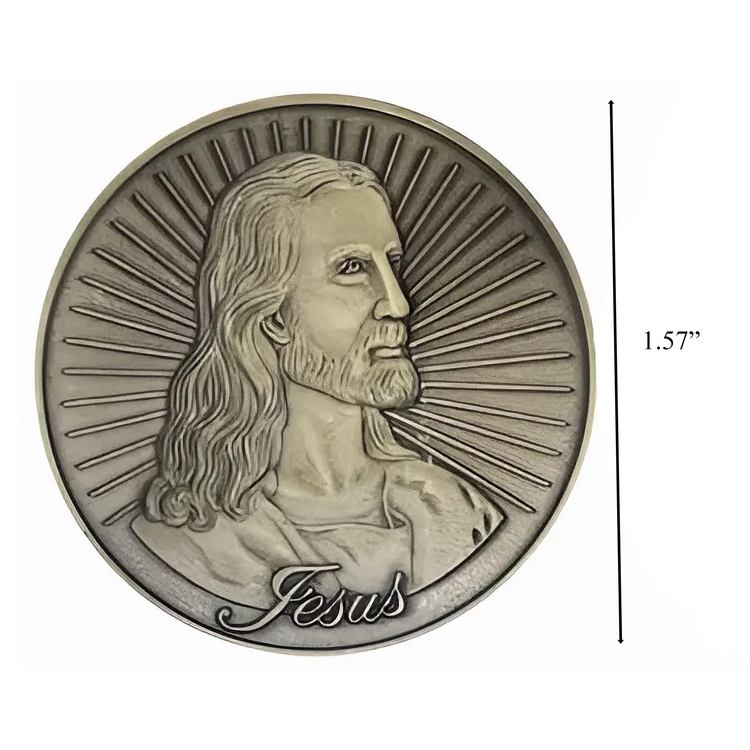 Jesus God is Love Commemorative Christian Bronze Coin All Products Jesus God is Love Commemorative Christian Bronze Coin All Products 2