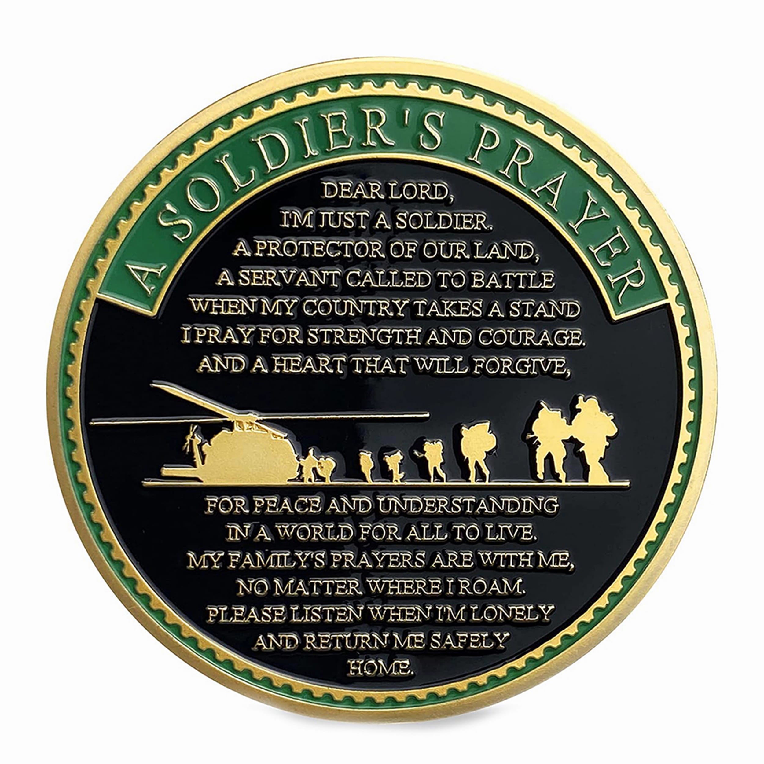 Military Prayer Gold Plated Coin for Soldiers All Products Military Prayer Gold Plated Coin for Soldiers All Products 3