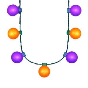 Large Light Party Globes Halloween Parade Necklace