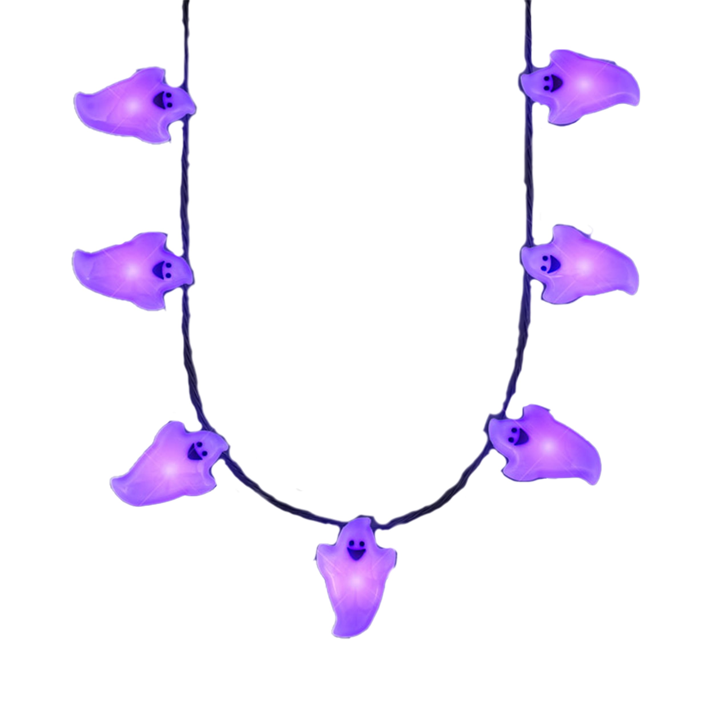 Light Up Friendly Ghost Charms String Lights Necklace All Products Light Up Friendly Ghost Charms String Lights Necklace All Products 3