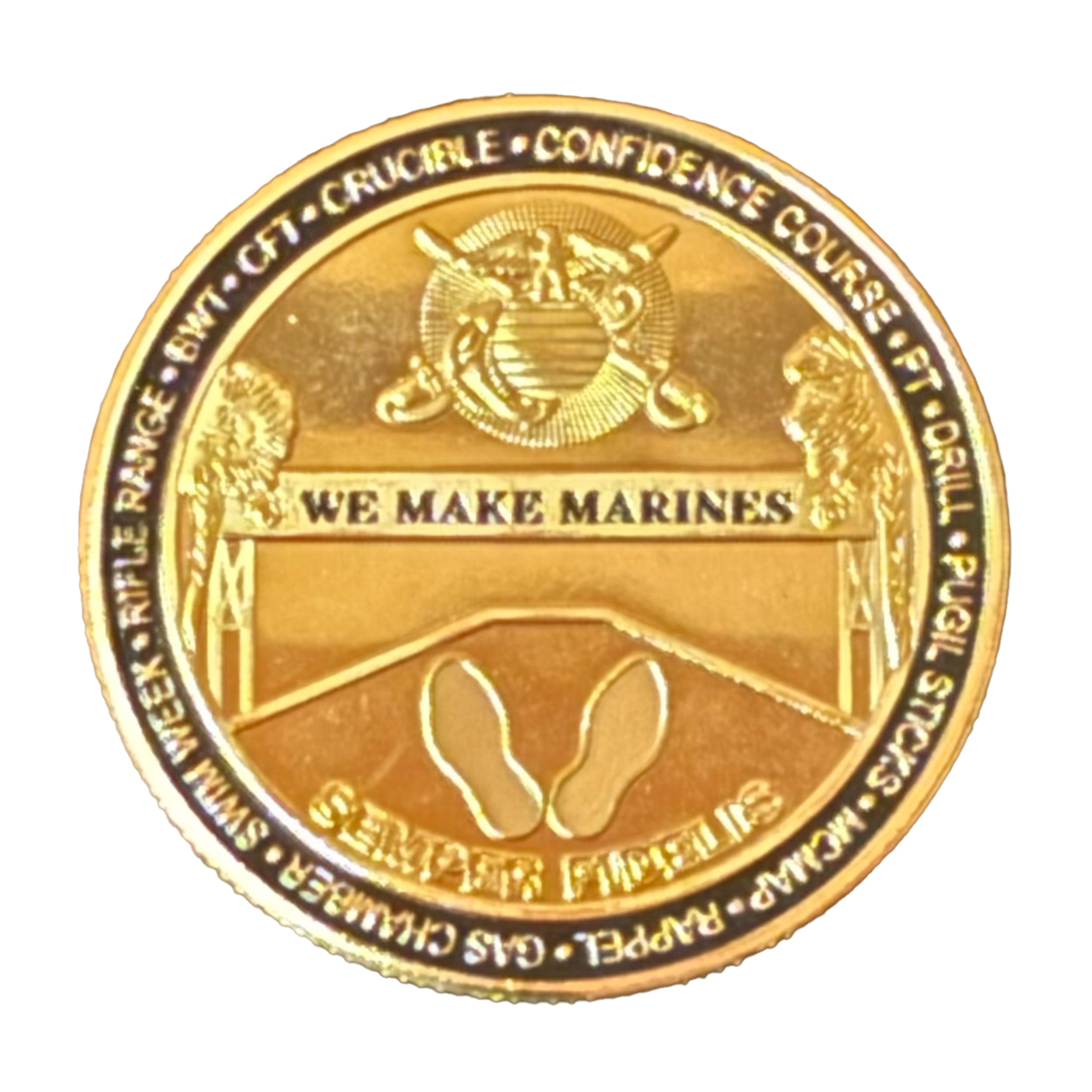 Marine Corps Recruit Depot MCRD Parris Island Challenge Gold Plated Coin All Products Marine Corps Recruit Depot MCRD Parris Island Challenge Gold Plated Coin All Products 4