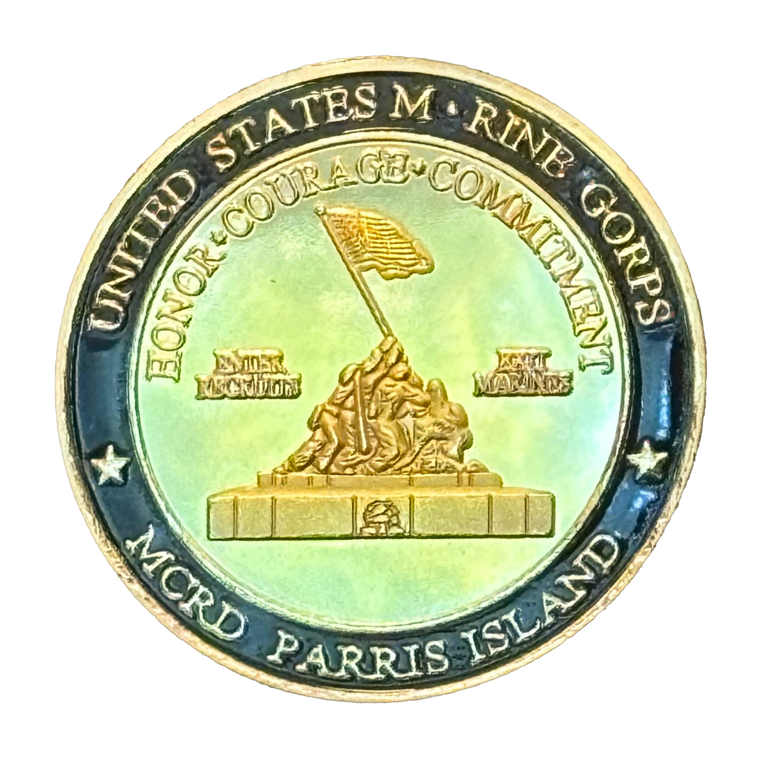 Marine Corps Recruit Depot MCRD Parris Island Challenge Gold Plated Coin All Products Marine Corps Recruit Depot MCRD Parris Island Challenge Gold Plated Coin All Products 3