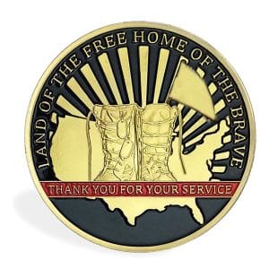 Thank You for Your Service US Army Veteran Gold Plated Coin Thank You for Your Service US Army Veteran Gold Plated Coin
