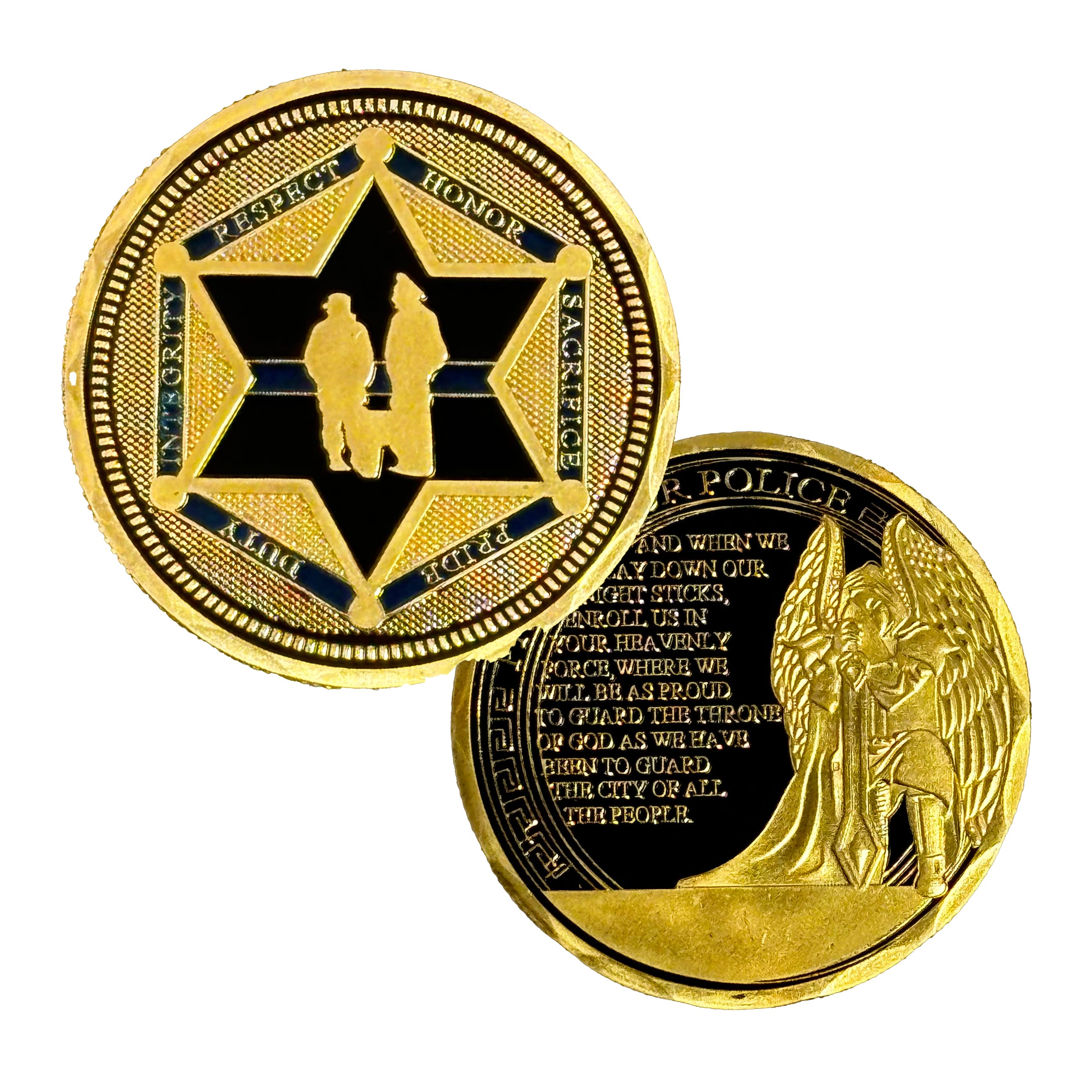US Police Prayer Challenge Commemorative Gold Plated Coin All Products US Police Prayer Challenge Commemorative Gold Plated Coin All Products 4
